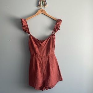 UO Linen Blend Romper